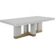 Greco 94.5 X 47.25 inch Gauntlet Grey Dining Table